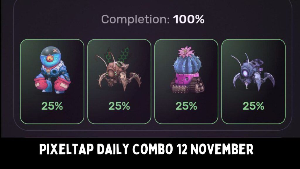 Pixeltap Daily Combo 12 November