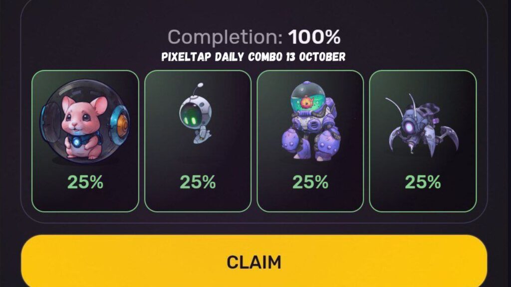 Pixeltap Daily Combo 13 October