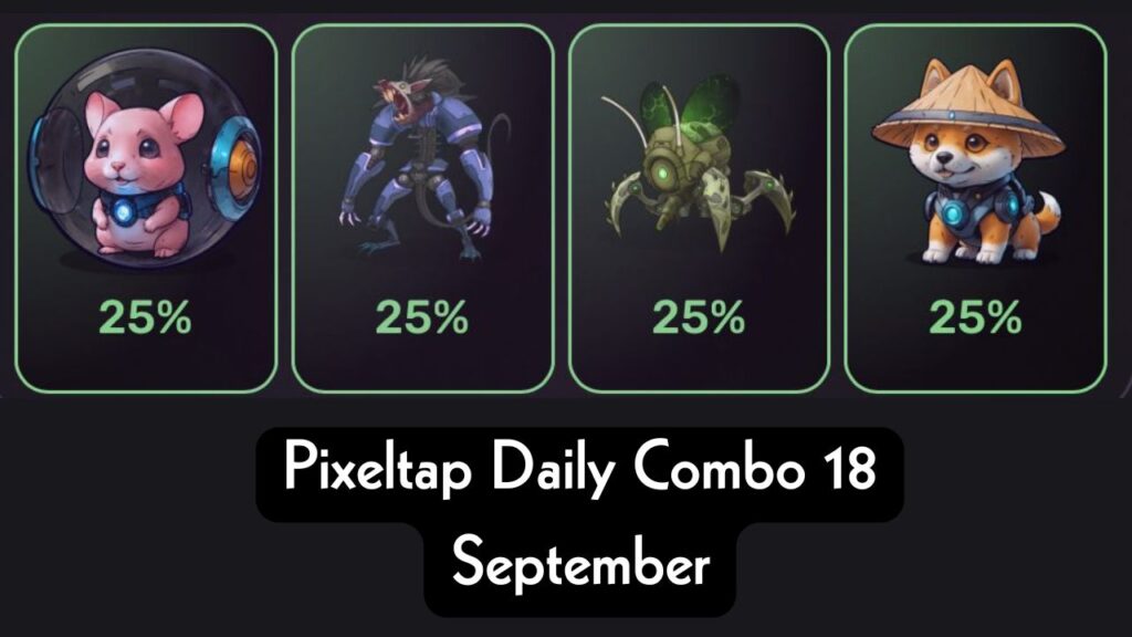 Pixeltap Daily Combo 18 September