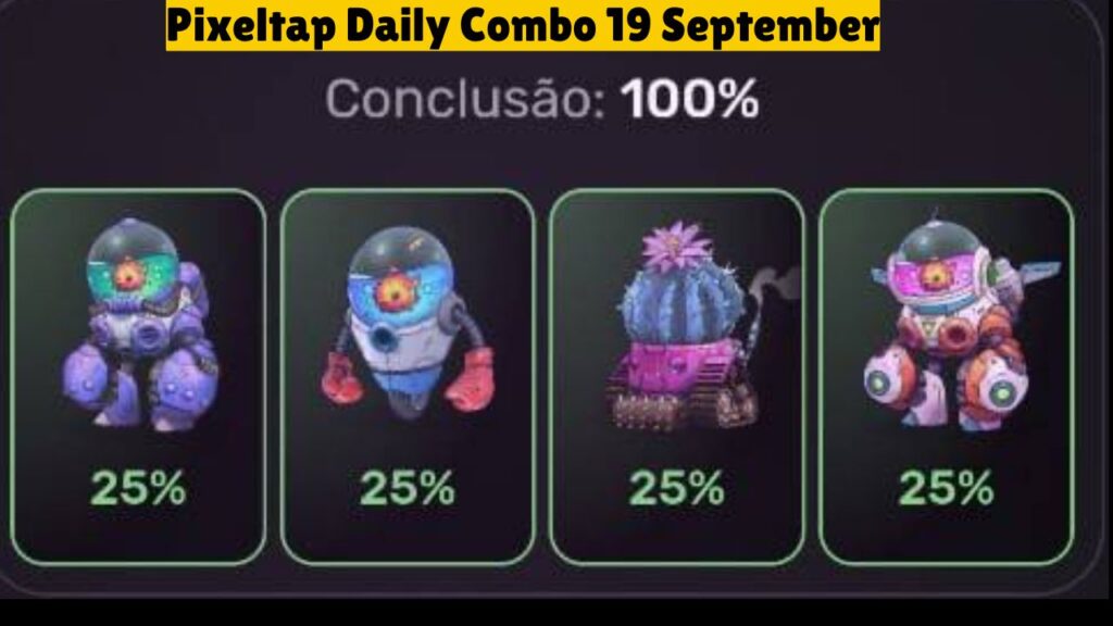 Pixeltap Daily Combo 19 September