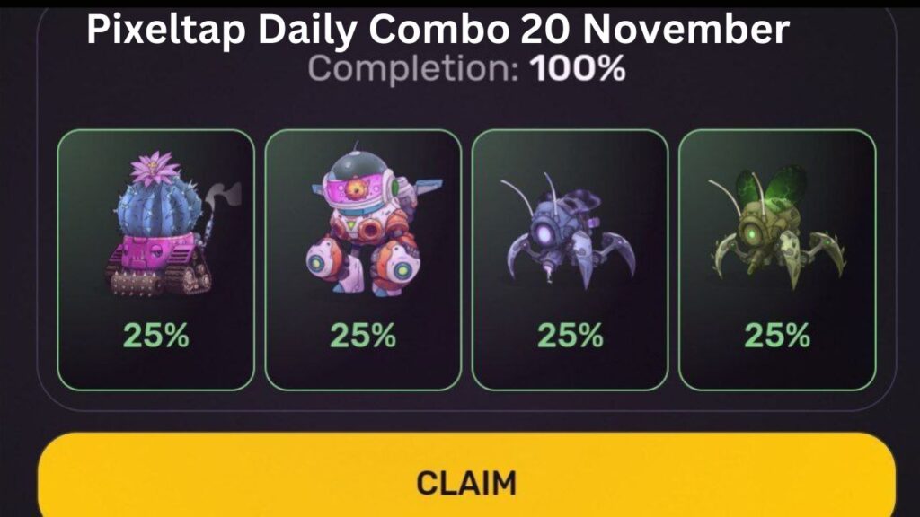 Pixeltap Daily Combo 20 November