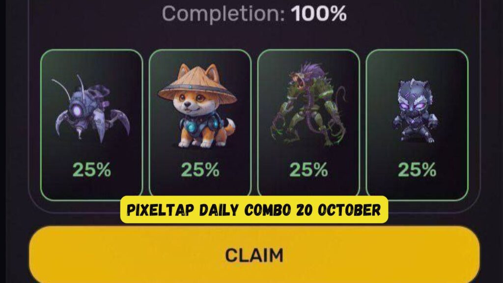 Pixeltap Daily Combo 20 October