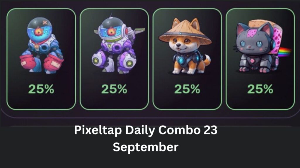 Pixeltap Daily Combo 23 September