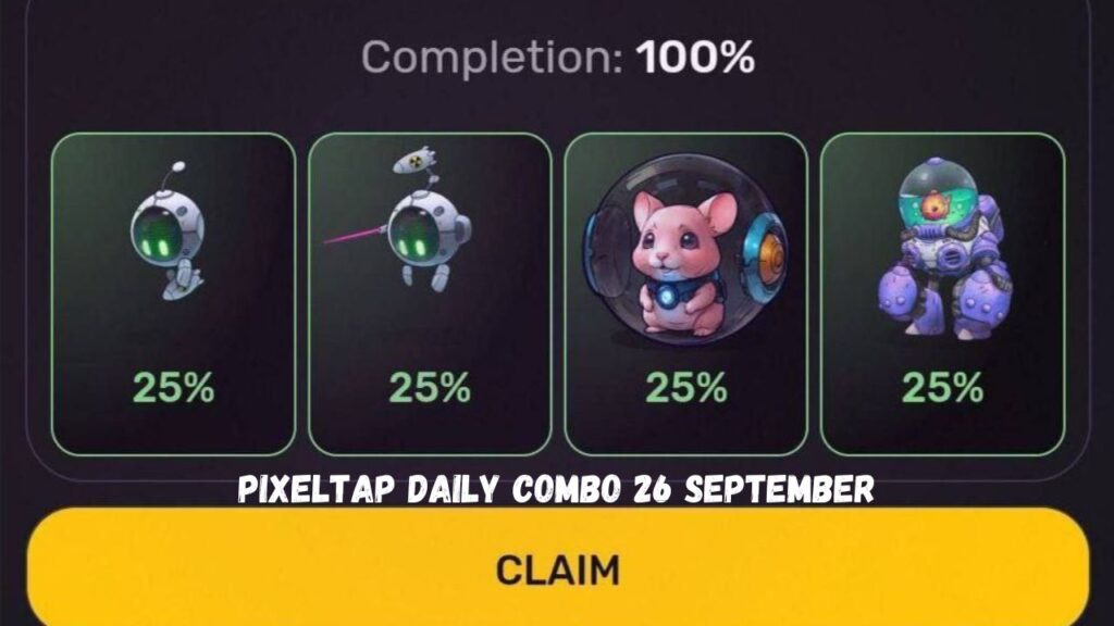 Pixeltap Daily Combo 26 September