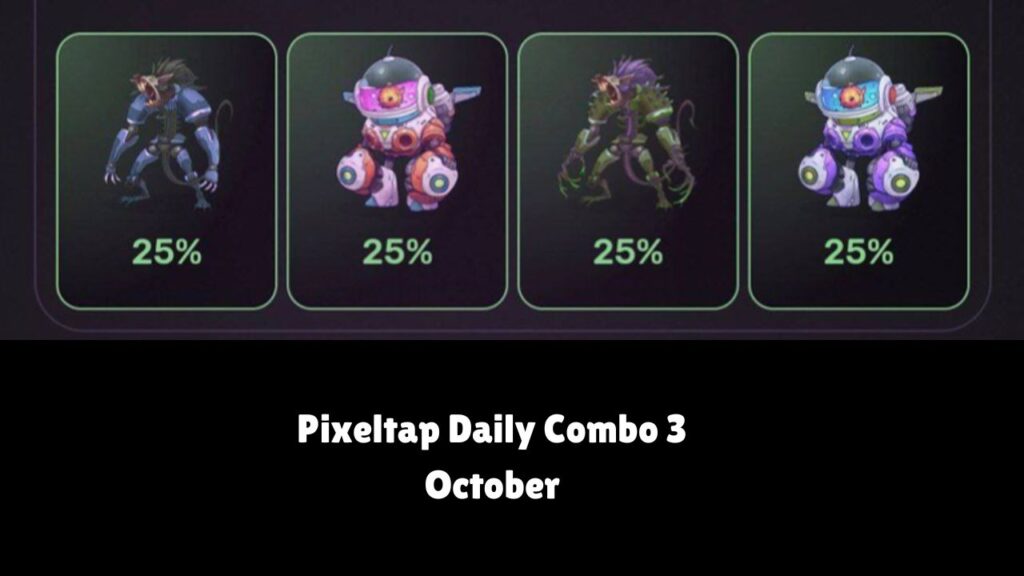 Pixeltap Daily Combo 3 October