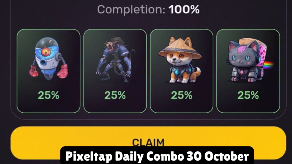 Pixeltap Daily Combo 30 October