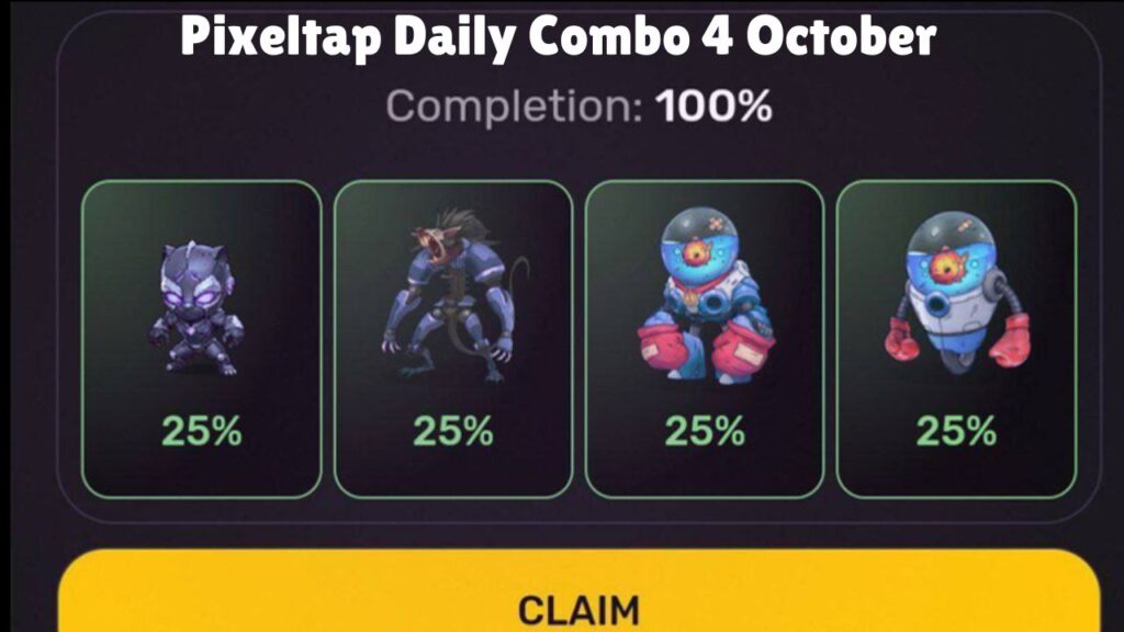 Pixeltap Daily Combo 4 October