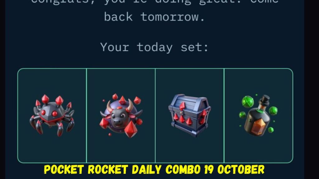 Pocket Rocket Daily Combo 19 October