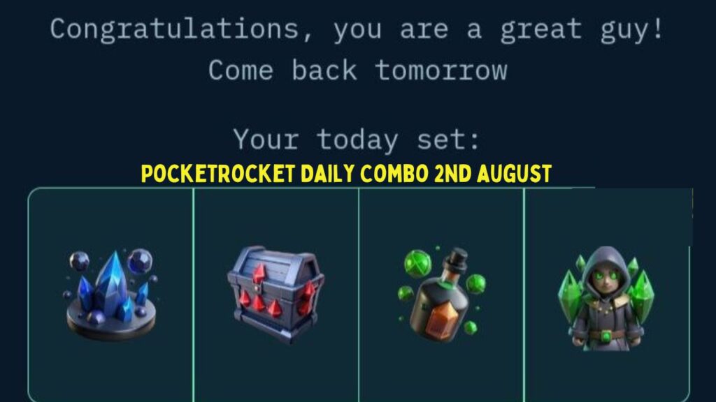 PocketRocket Daily Combo 2nd august