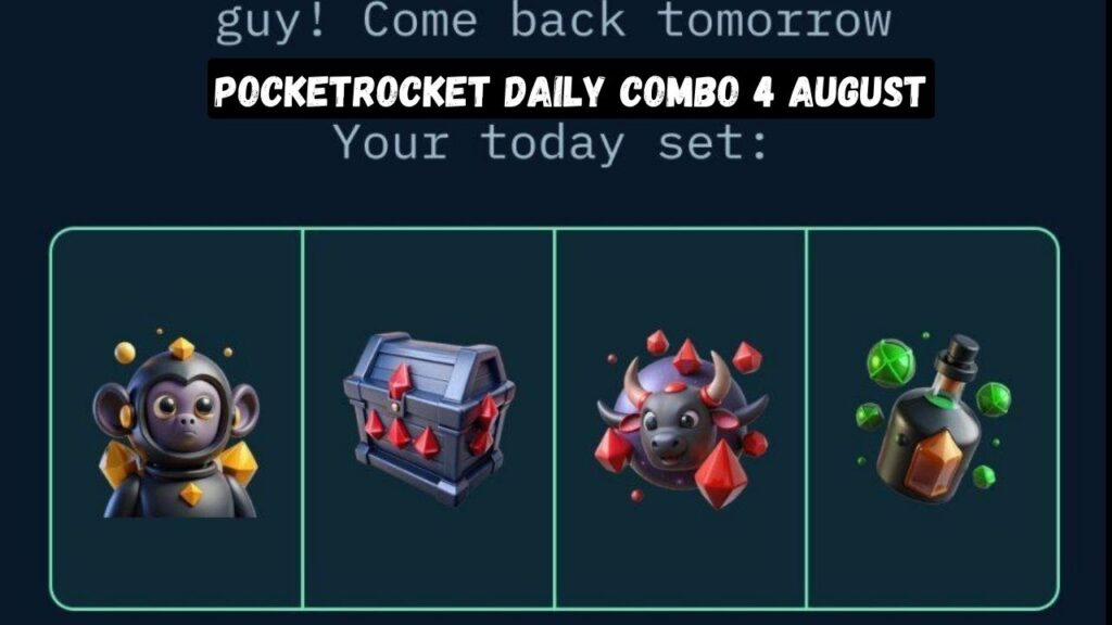 Today PocketRocket Daily Combo 4 august