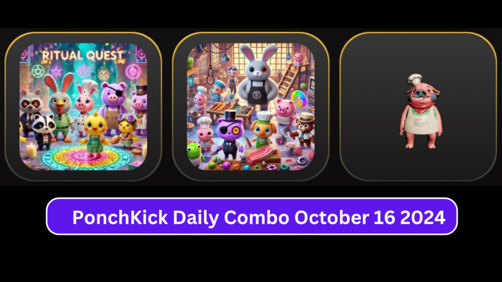 PonchKick Daily Combo October 16 2024