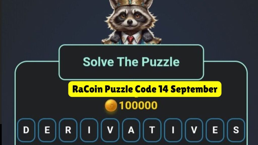 Don’t Miss Today Working Daily RaCoin Puzzle Code 14 September