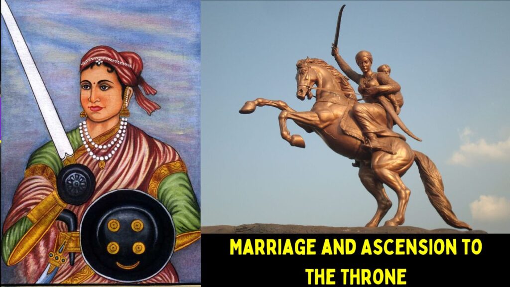 Rani of Jhansi Lakshmi Bai Marriage and Ascension to the Throne