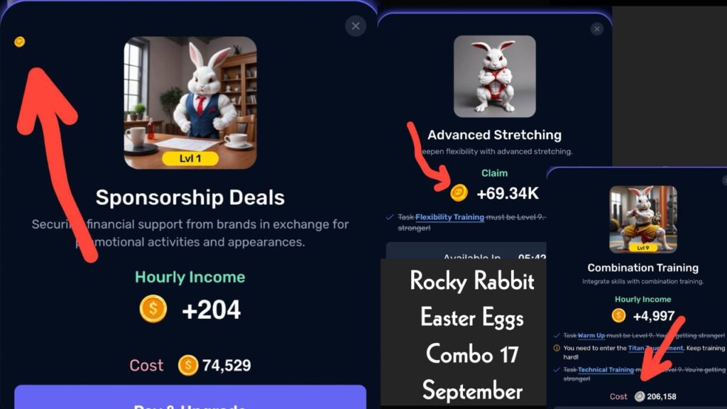 Rocky Rabbit Easter Eggs Combo 17 September