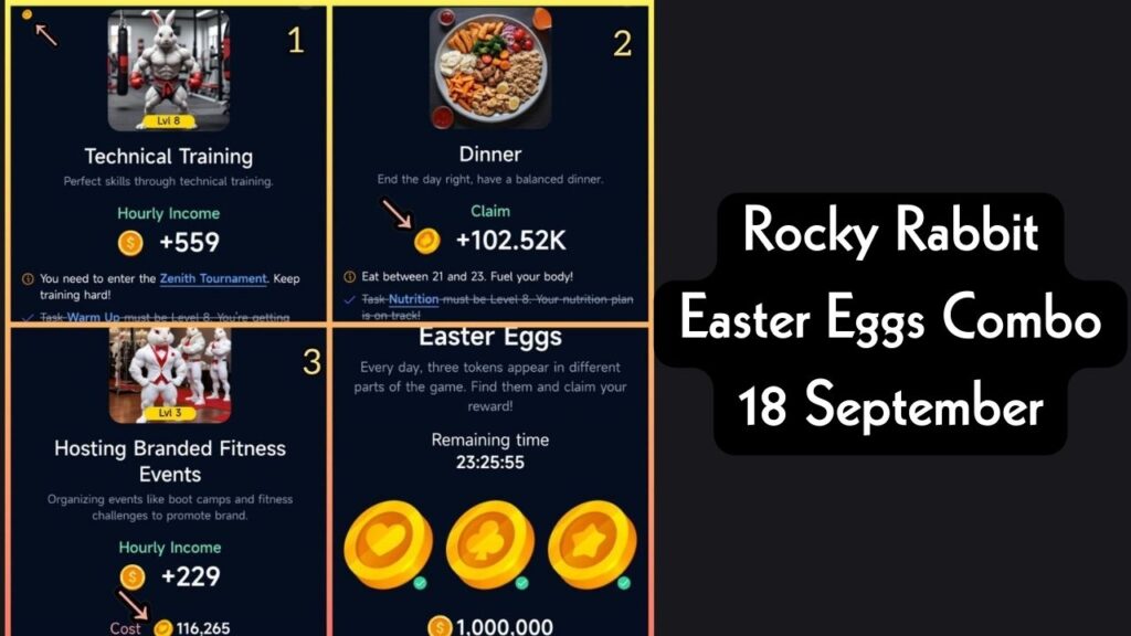 Rocky Rabbit Easter Eggs Combo 18 September