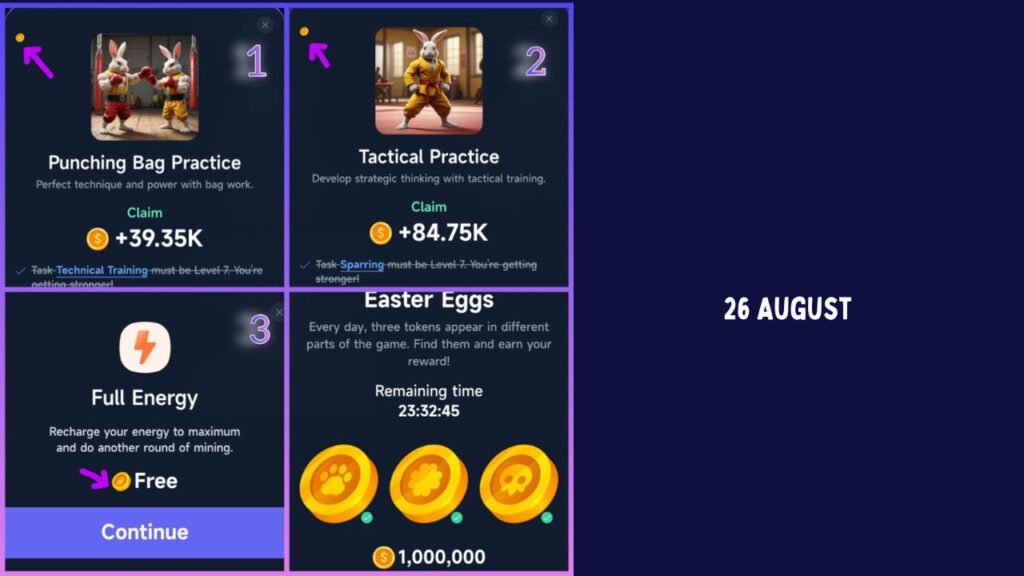 Rocky Rabbit Easter Eggs Combo August 26