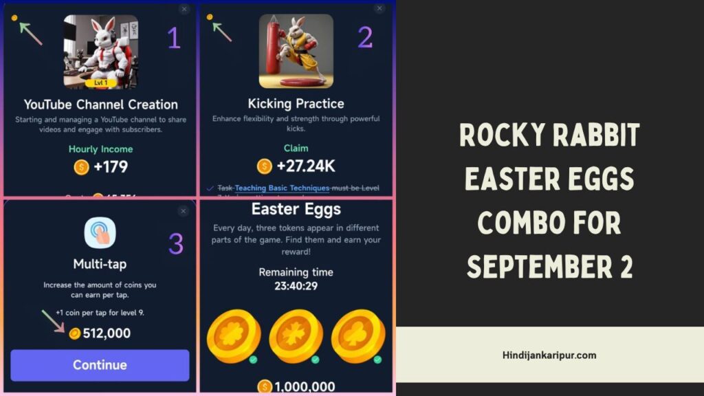 Rocky Rabbit Easter Eggs Combo for September 2