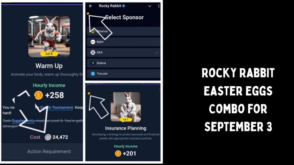 Rocky Rabbit Easter Eggs Combo for September 3