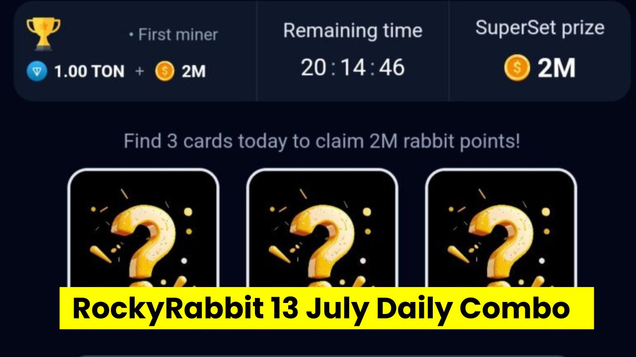 RockyRabbit Daily Combo Card 13 July