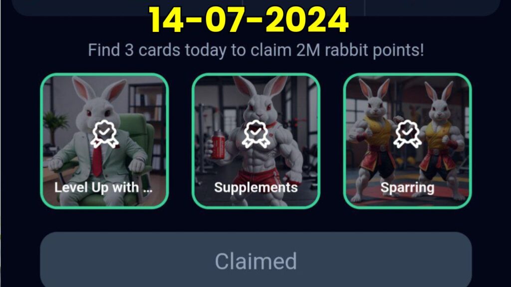 RockyRabbit Daily Combo Card 14 July