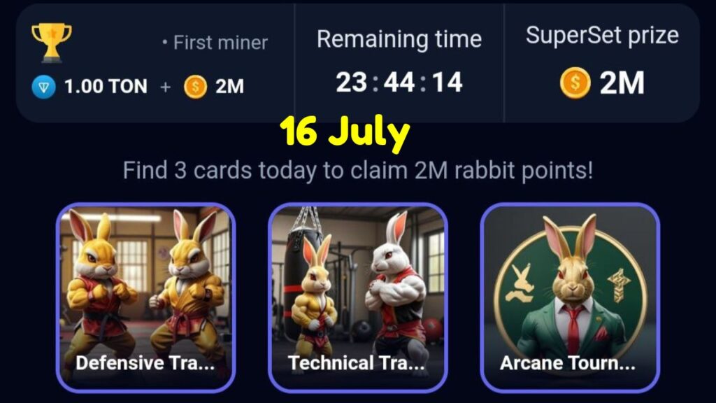 RockyRabbit Daily Combo Card 16 July