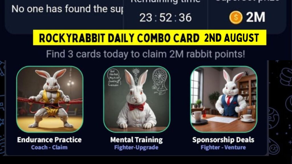 RockyRabbit Daily Combo Card 2 August