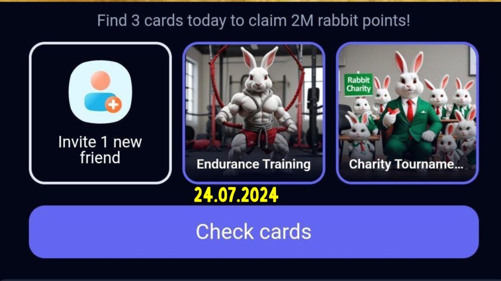 RockyRabbit Daily Combo Card 24 July