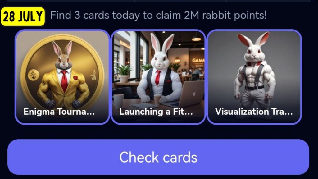 RockyRabbit Daily Combo Card 28 July