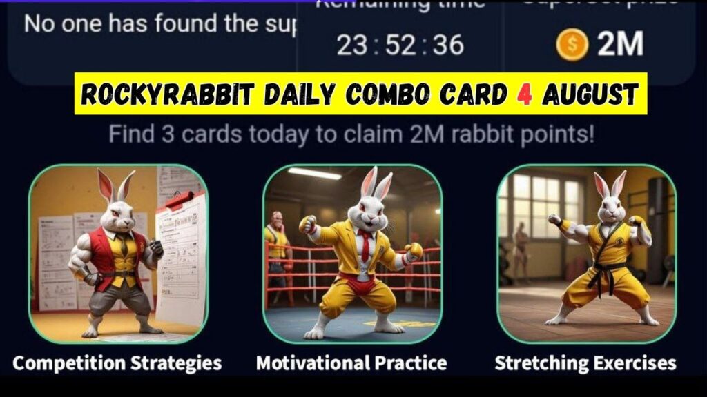 RockyRabbit Daily Combo Card 4 August