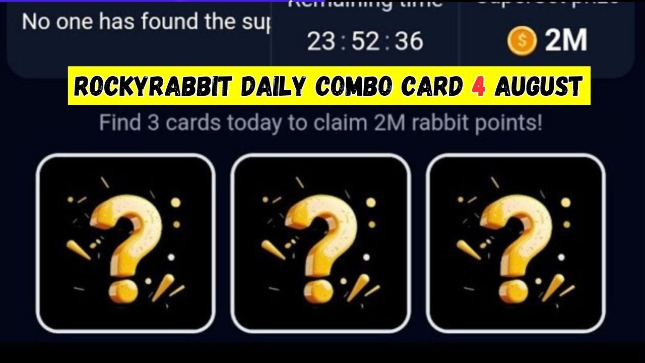 RockyRabbit Daily Combo Card 4 August