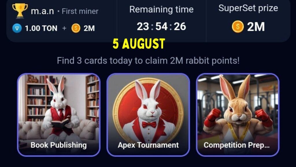 RockyRabbit Daily Combo Card 5 August 