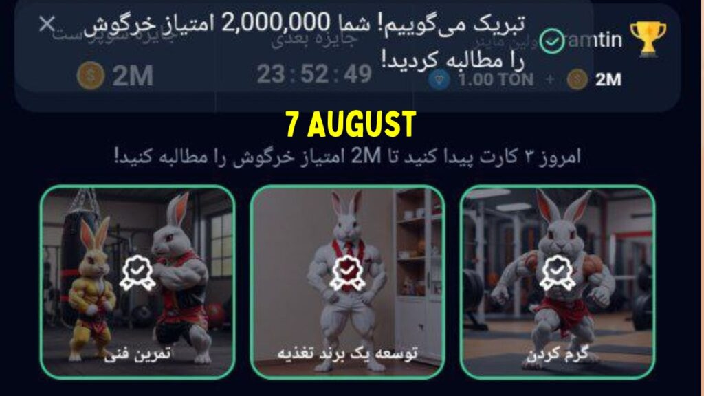 RockyRabbit Daily Combo Card 7 August Persian