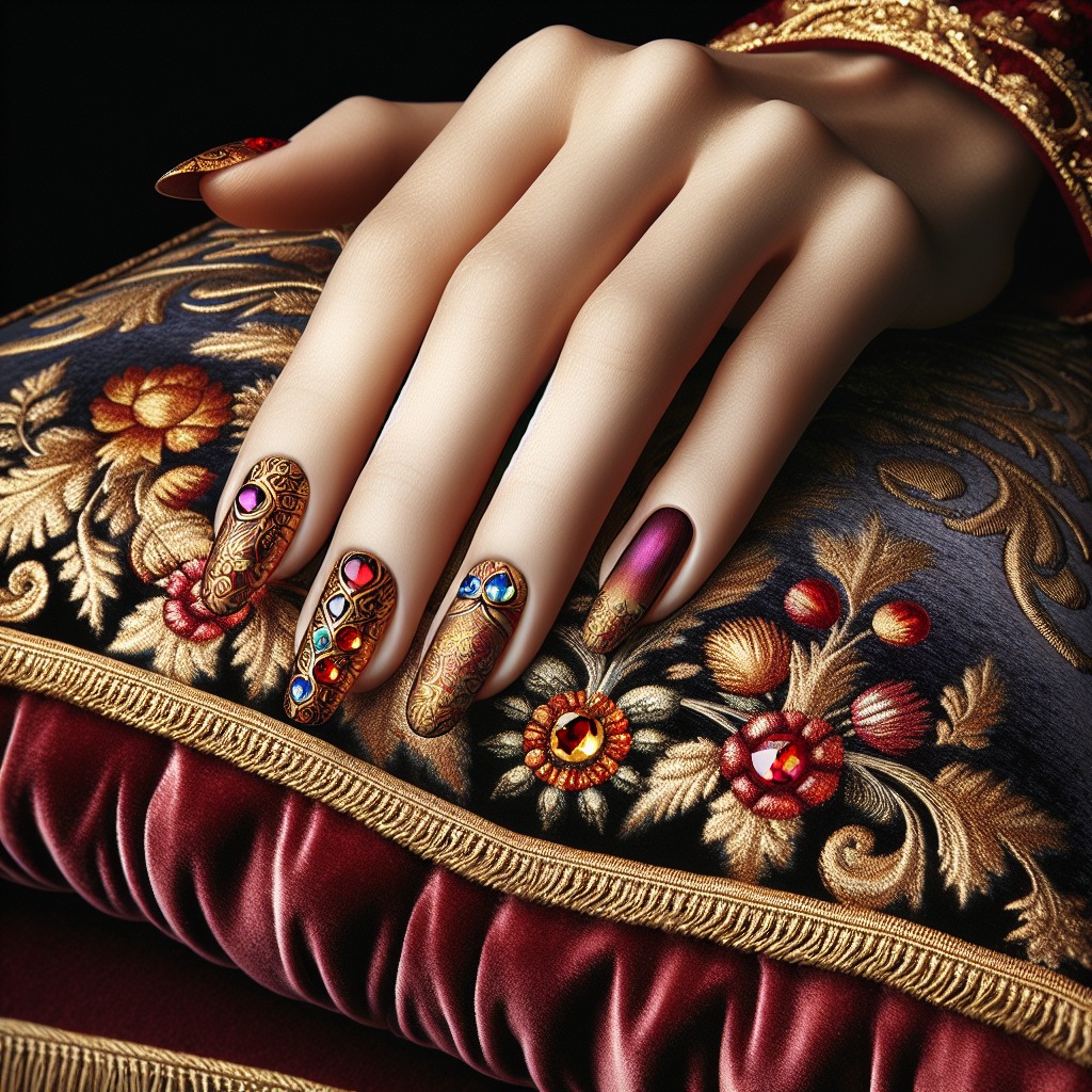 Design di smalto per unghie reale