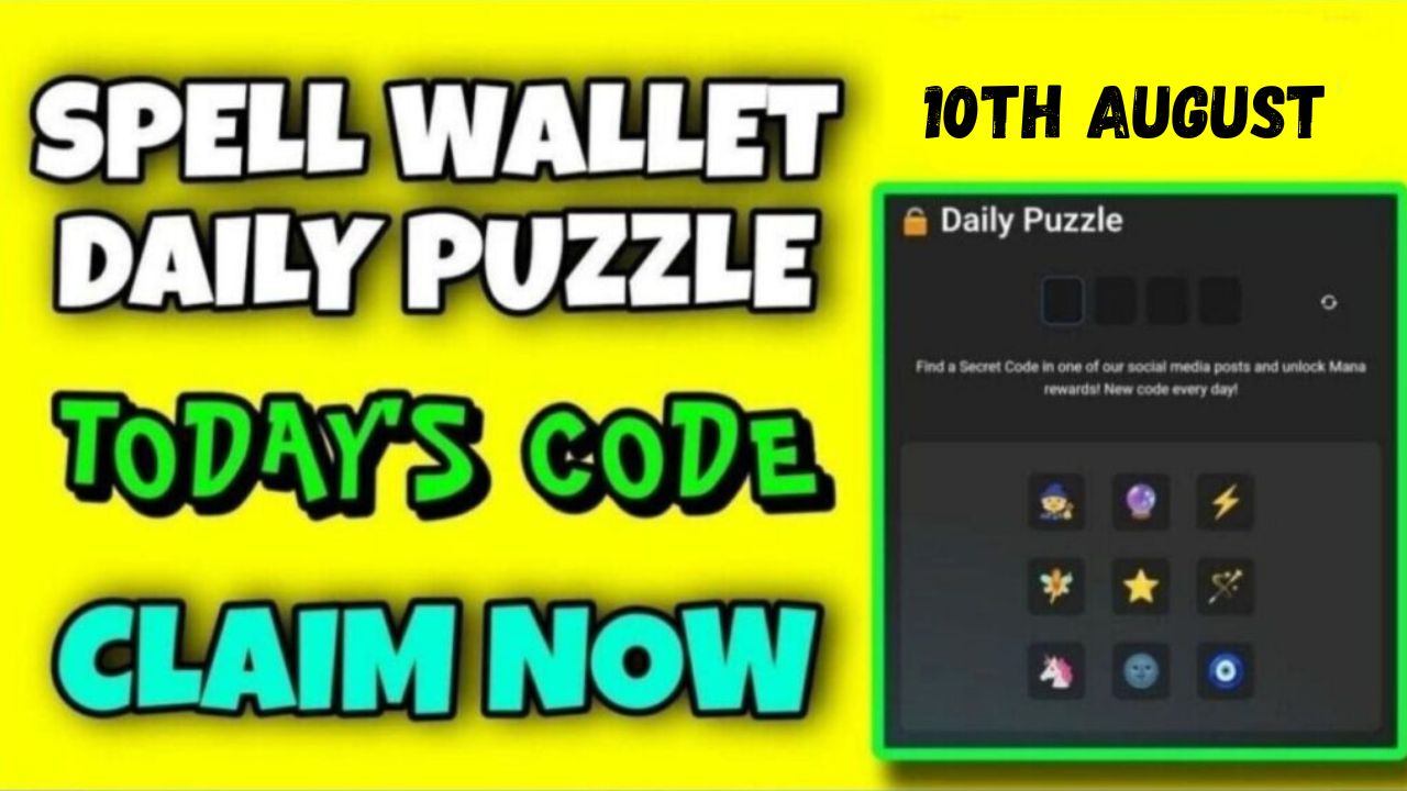 Spell wallet Daily Puzzle 10 August Answer