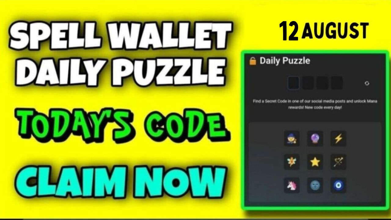 Spell wallet Daily Puzzle 12 August Answer