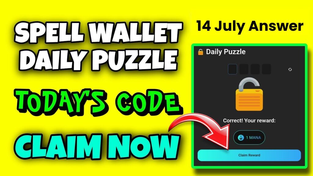 Spell wallet Daily Puzzle 14 July Answer