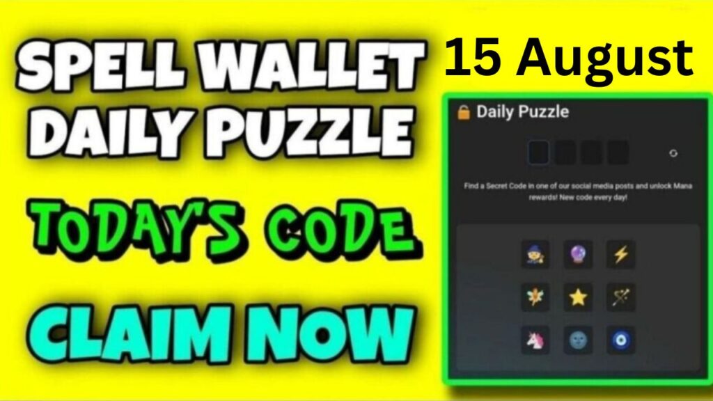 Spell wallet Daily Puzzle 15 August 