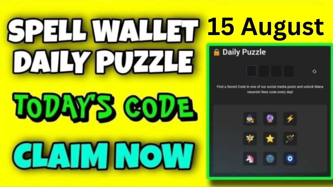 Spell wallet Daily Puzzle 15 August