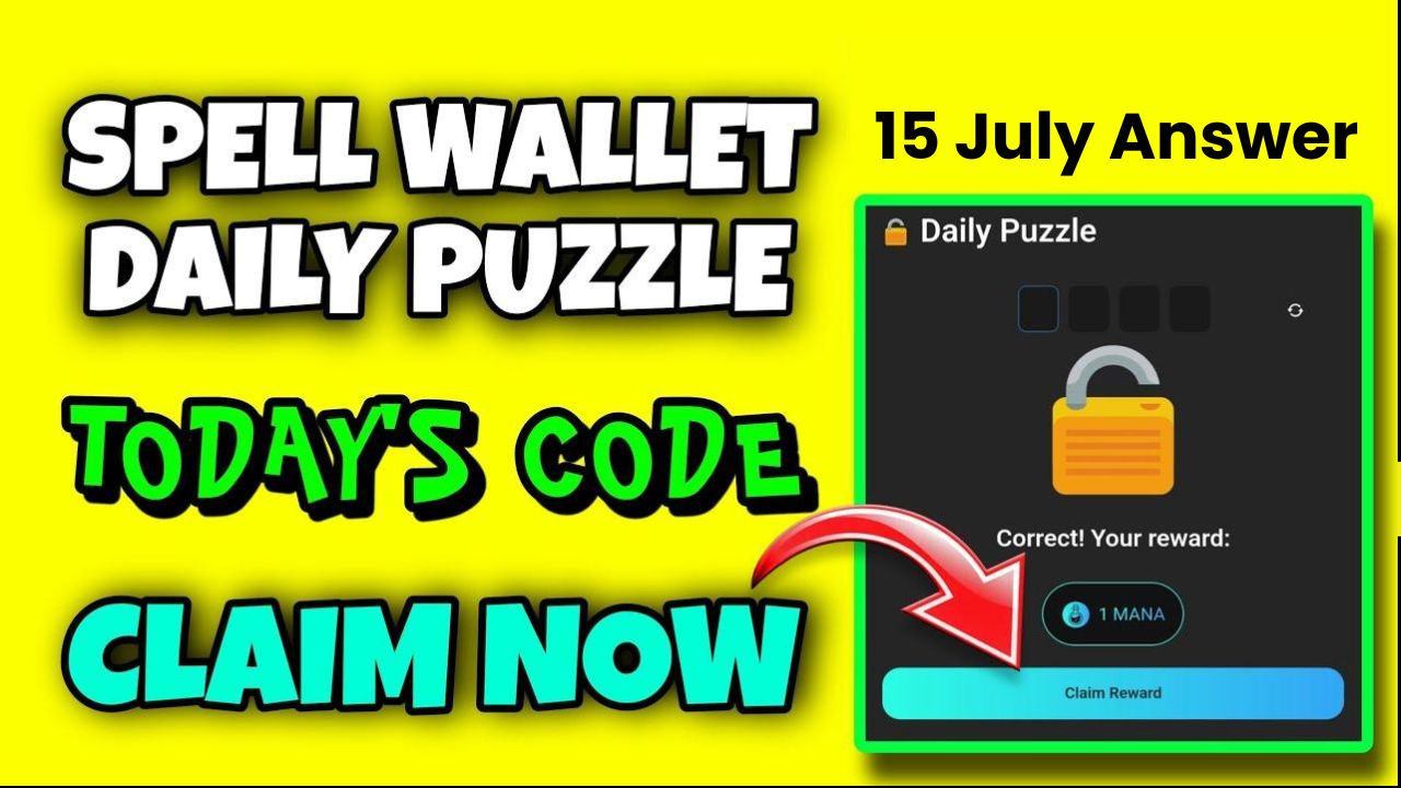 Spell wallet Daily Puzzle 15 July Answer