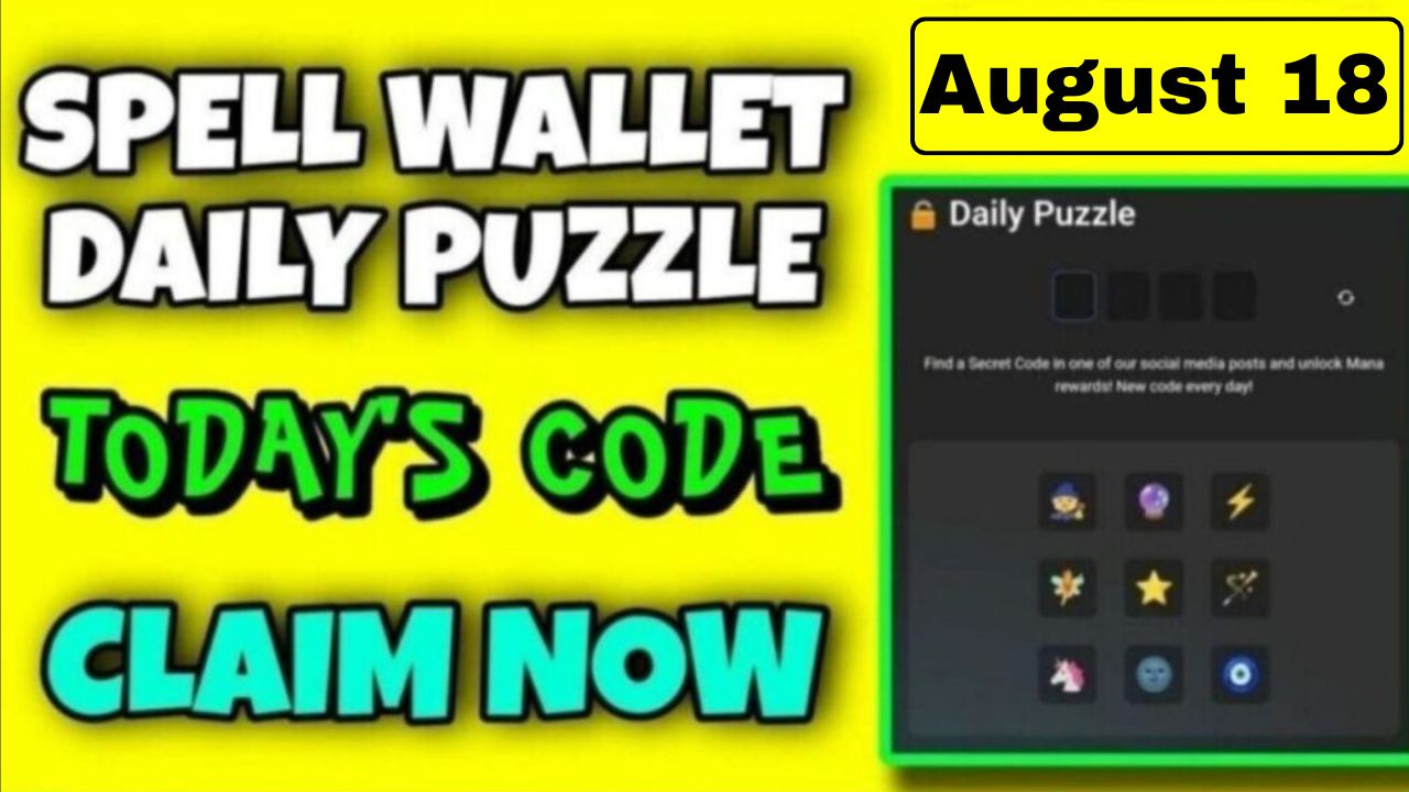 Spell wallet Daily Puzzle 18 August Answer