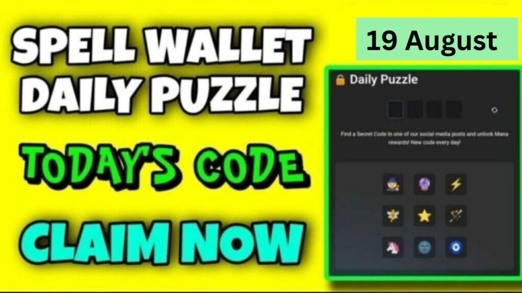 Spell wallet Daily Puzzle 19 August Answer