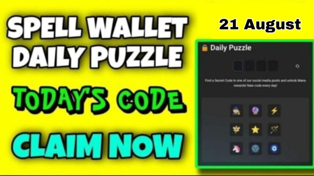 Spell wallet Daily Puzzle 21 August Answer