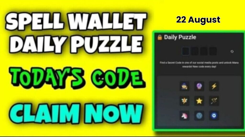 Spell wallet Daily Puzzle 22 August Answer