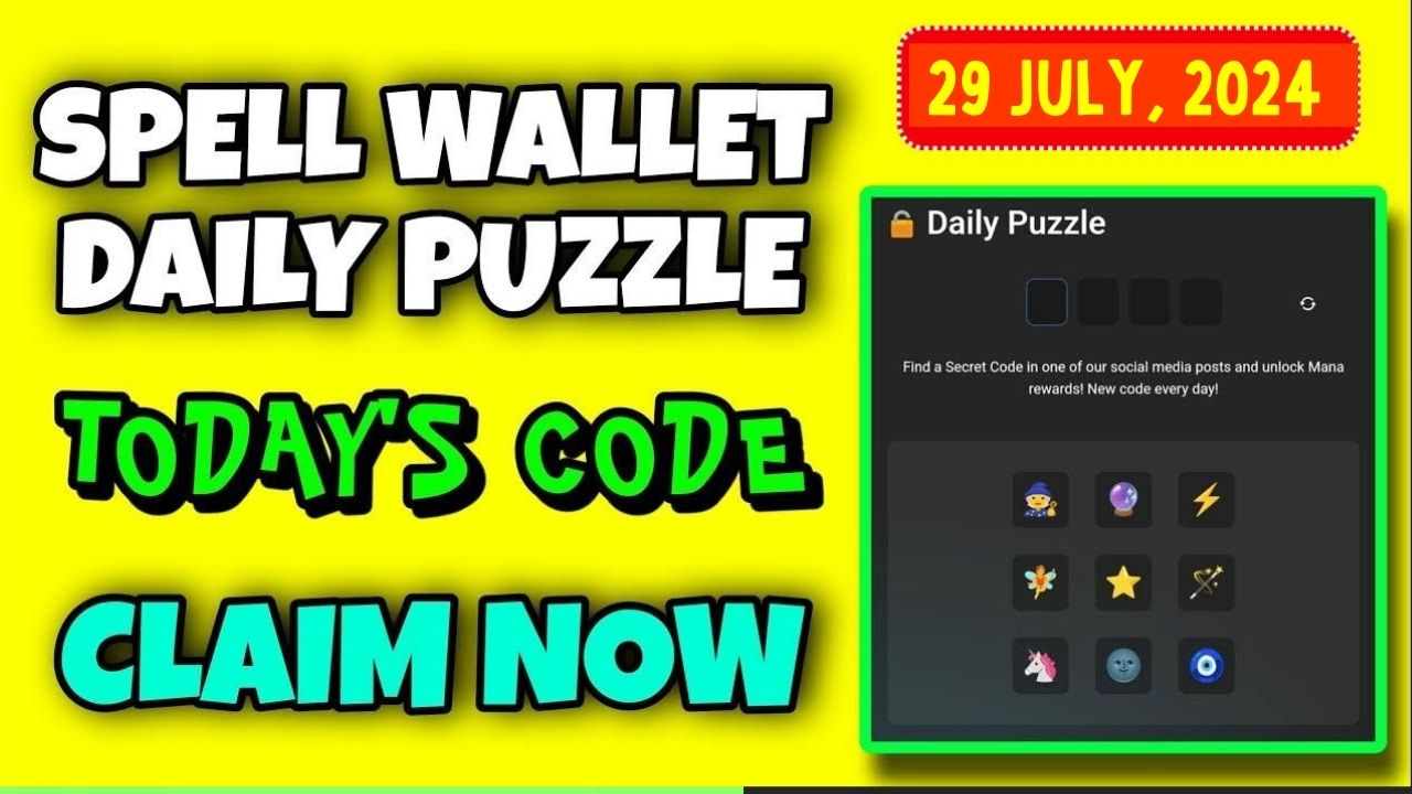 Spell wallet Daily Puzzle 29 July Answer