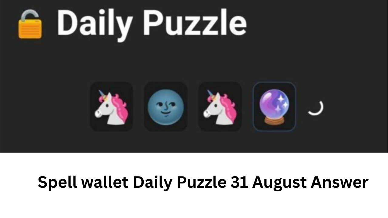 Spell wallet Daily Puzzle 31 August Answer