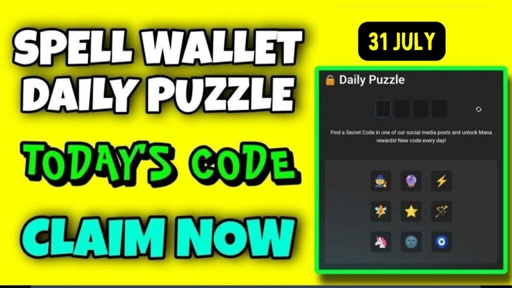 Spell wallet Daily Puzzle 31 July Answer