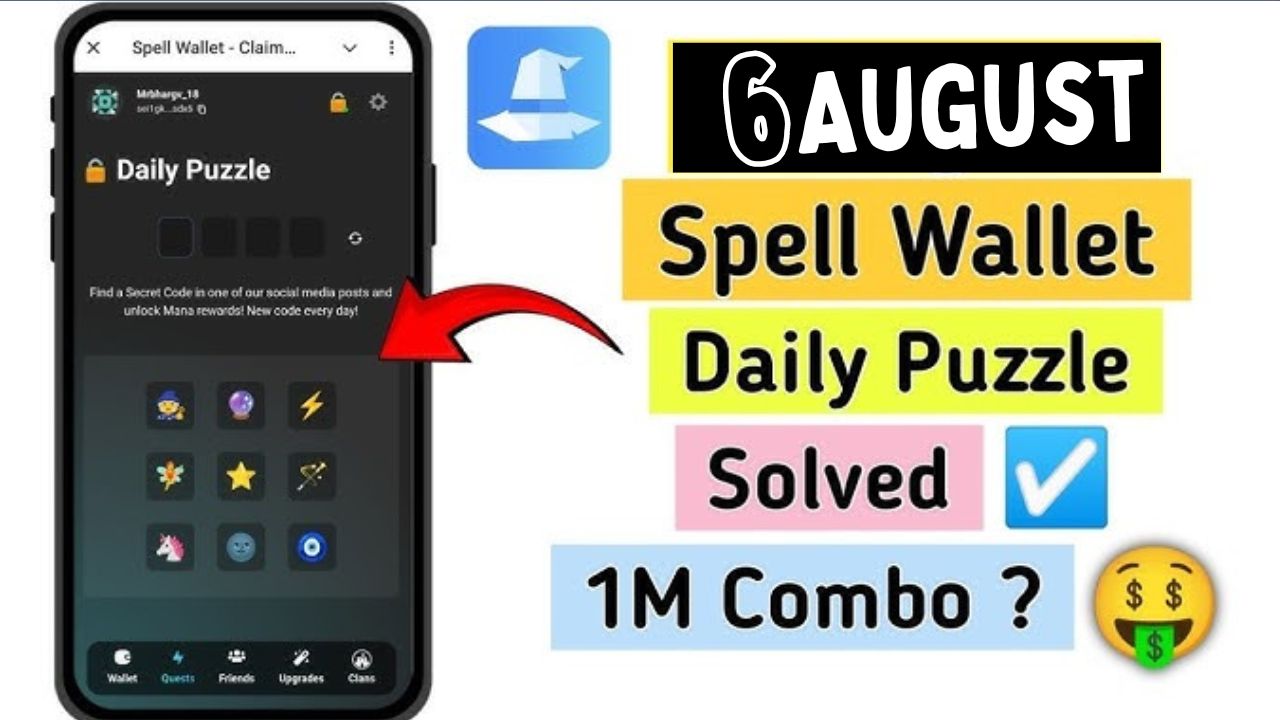 Spell wallet Daily Puzzle 6 August Answer