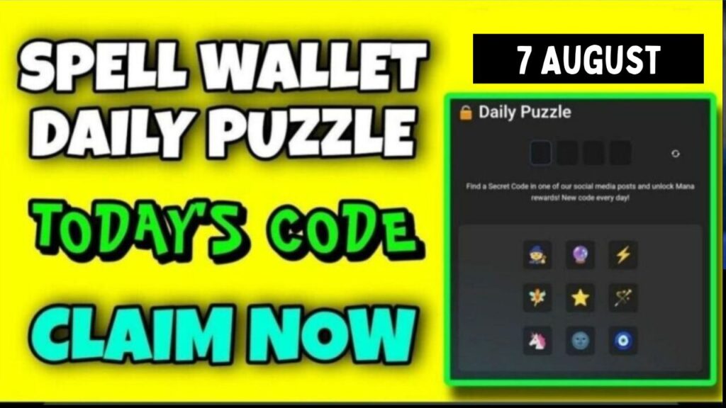 Spell wallet Daily Puzzle 7 August Answer