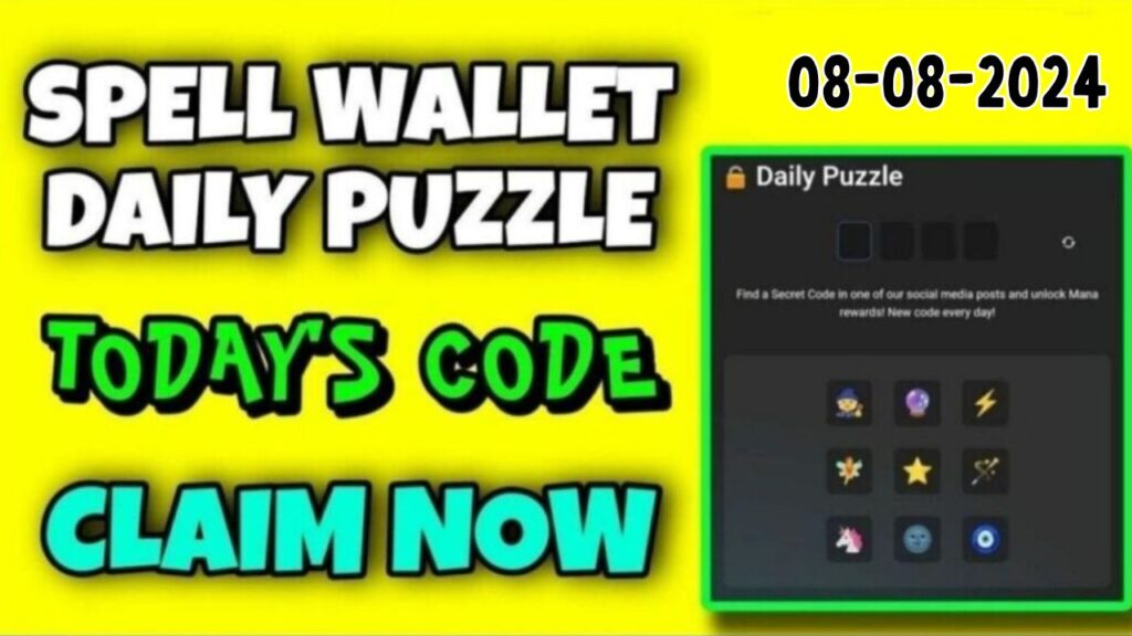 Spell wallet Daily Puzzle 8 August Answer