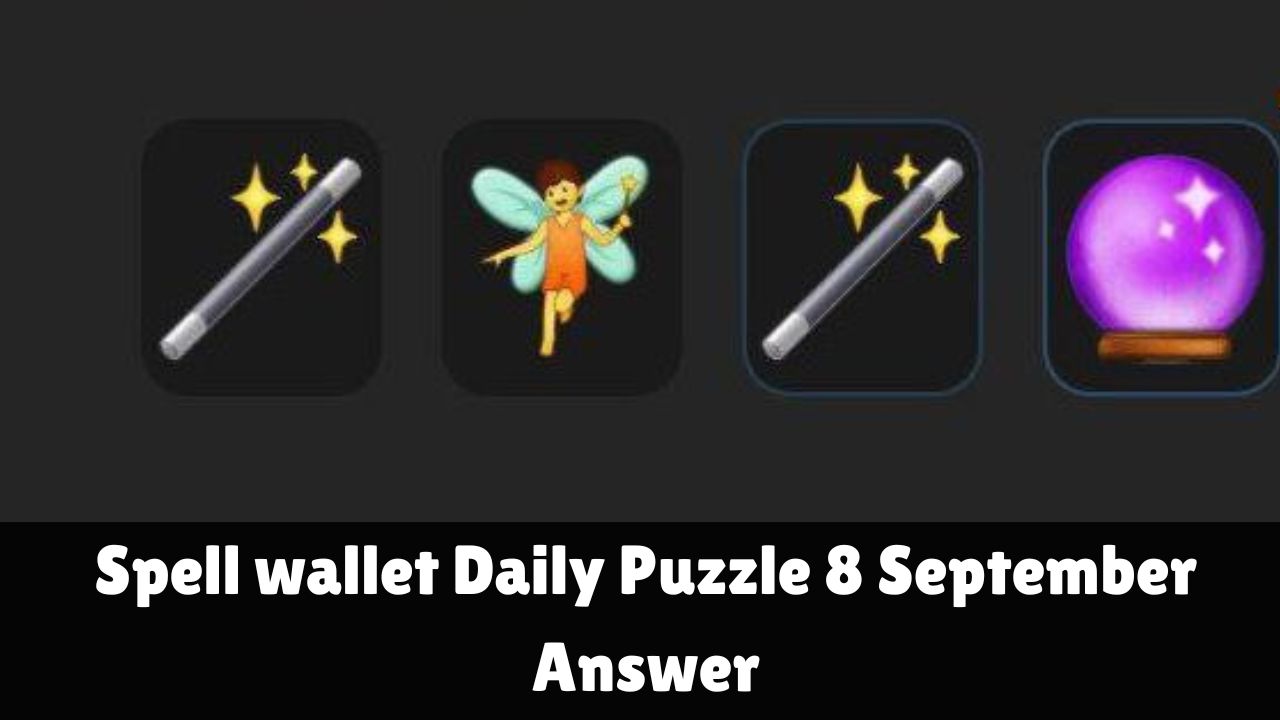 Spell wallet Daily Puzzle 8 September Answer